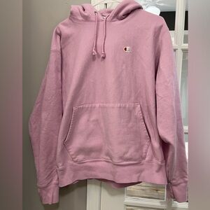 Heavyweight Large Champion Light Pink Hoodie